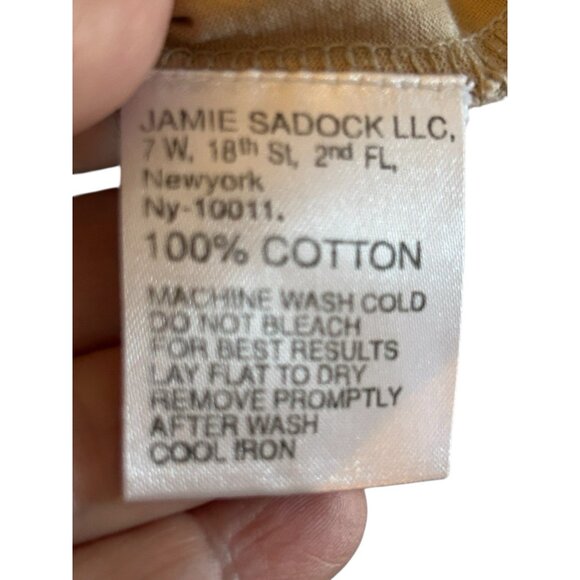 Jamie Sadock Women's Golf Shirt Size Medium Stretch 100% Cotton Embroidered Tank - Picture 4 of 8